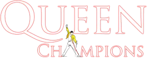 Queen Champions tribute band logo in white